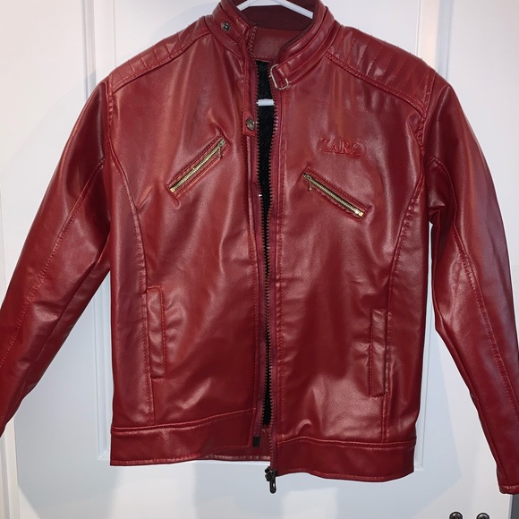Vintage leather jacket from Zara with fur inside - Picture 1 of 4
